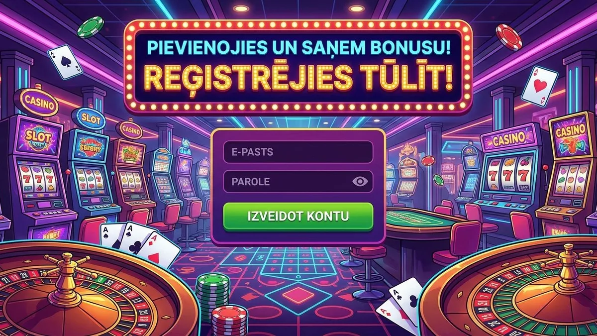 Reģistrācija ar bonusu